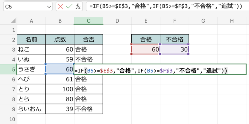 IF注意点