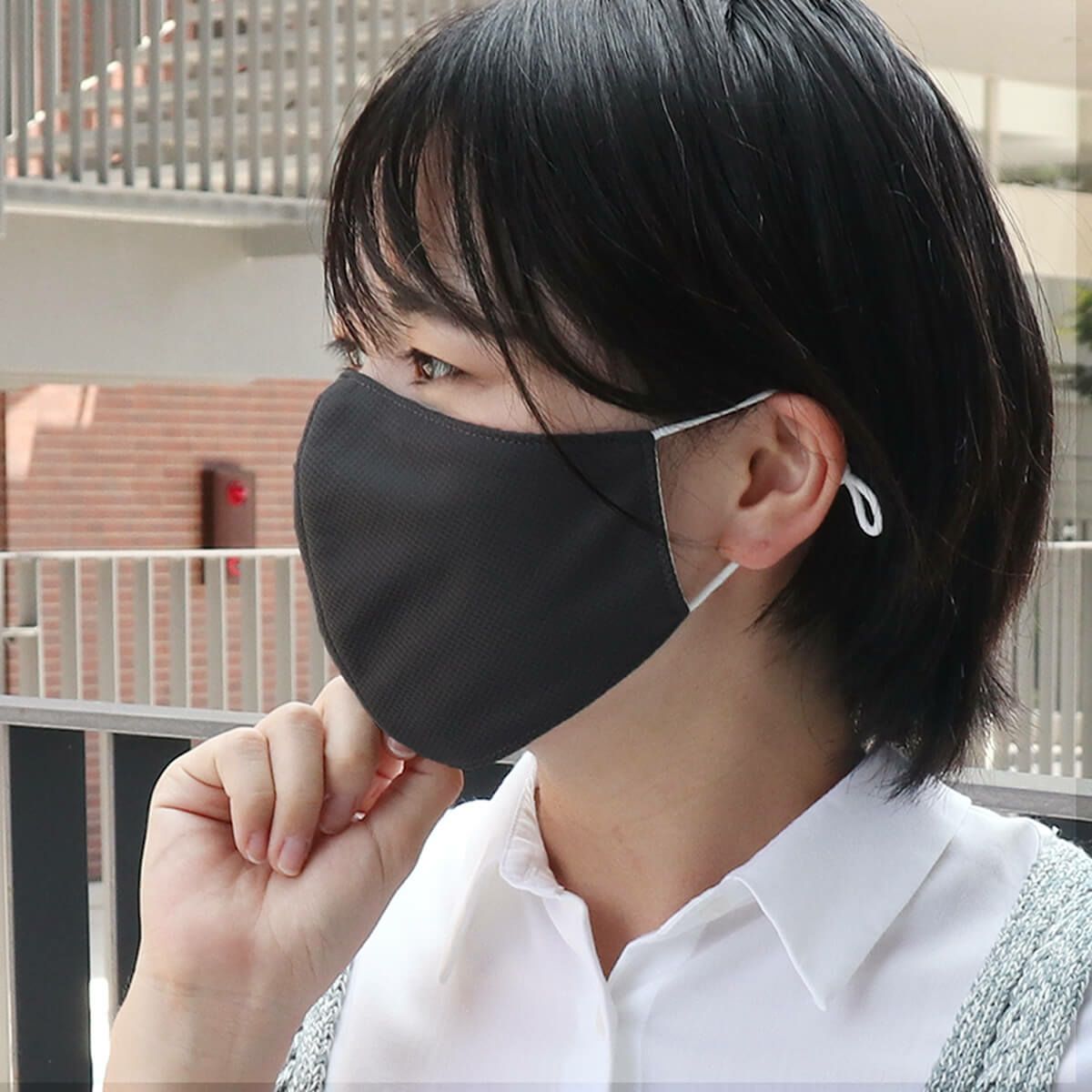 絹屋 肌ケアマスク 内側シルク×抗菌防臭生地