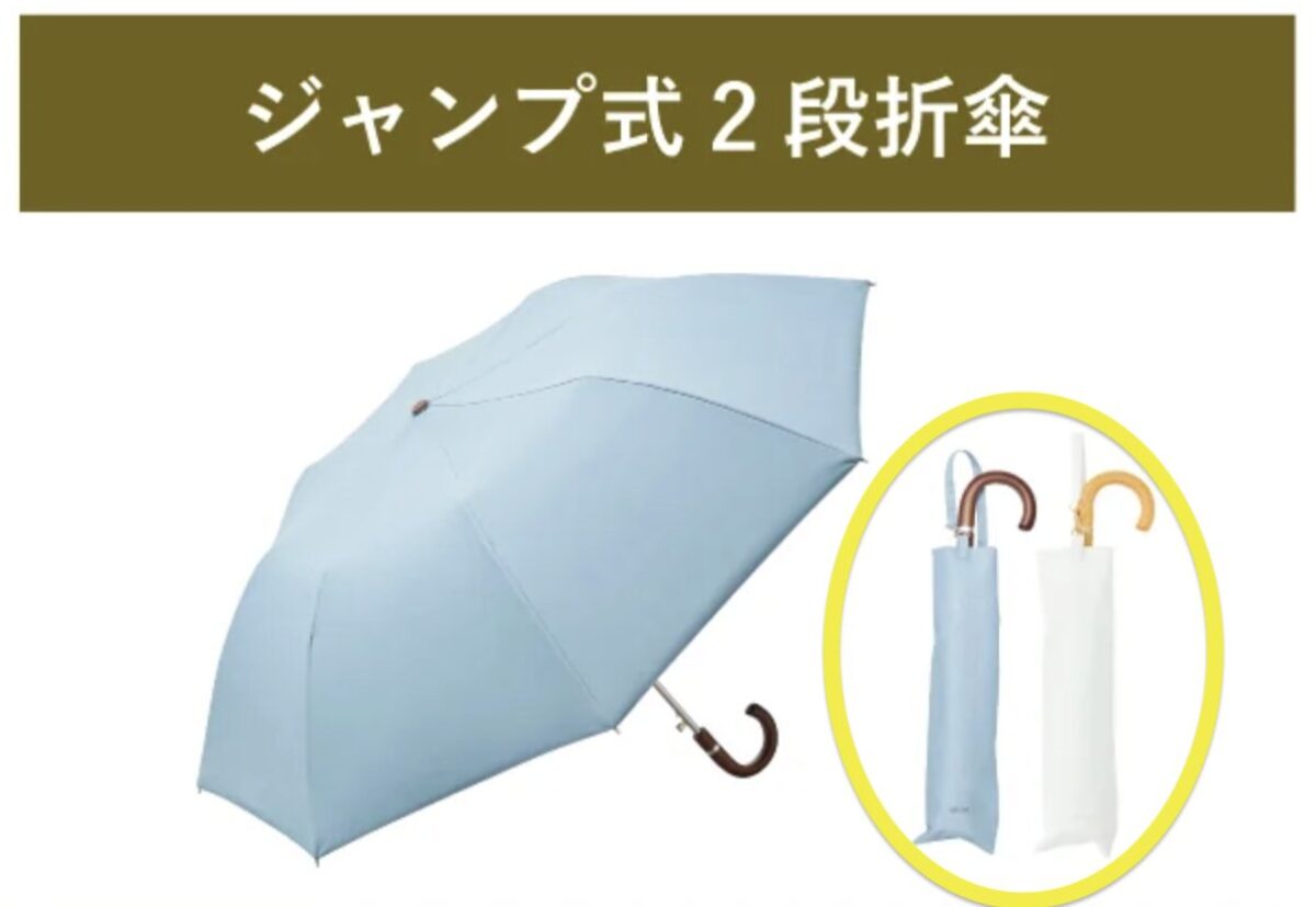 日傘cokageハンドルが2種類ある