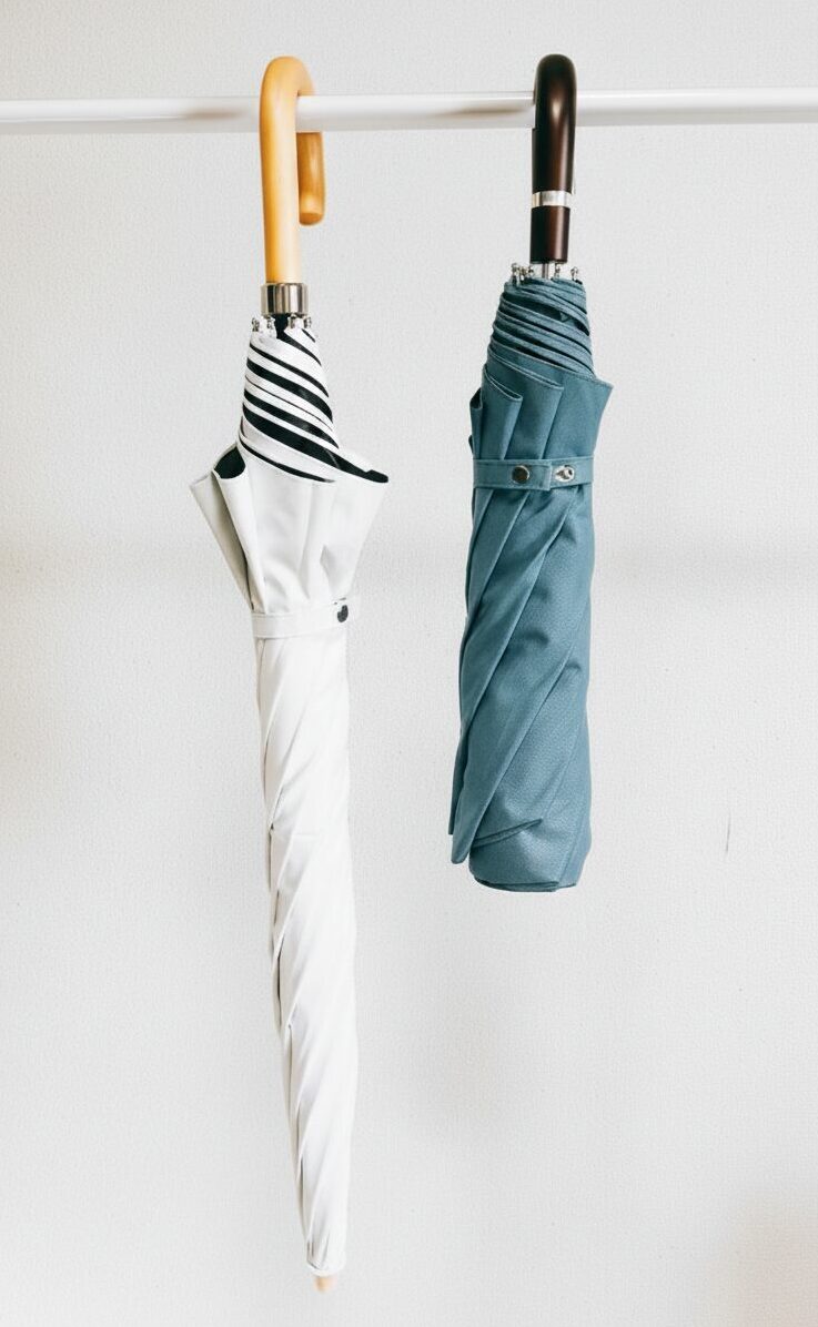 日傘コカゲプラスを閉じた状態