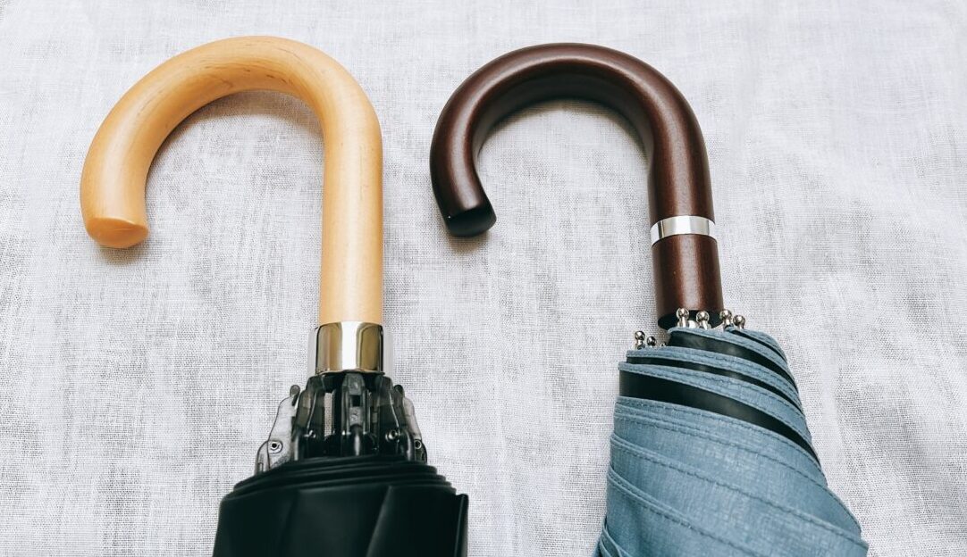 日傘コカゲプラスのハンドルの色の違い